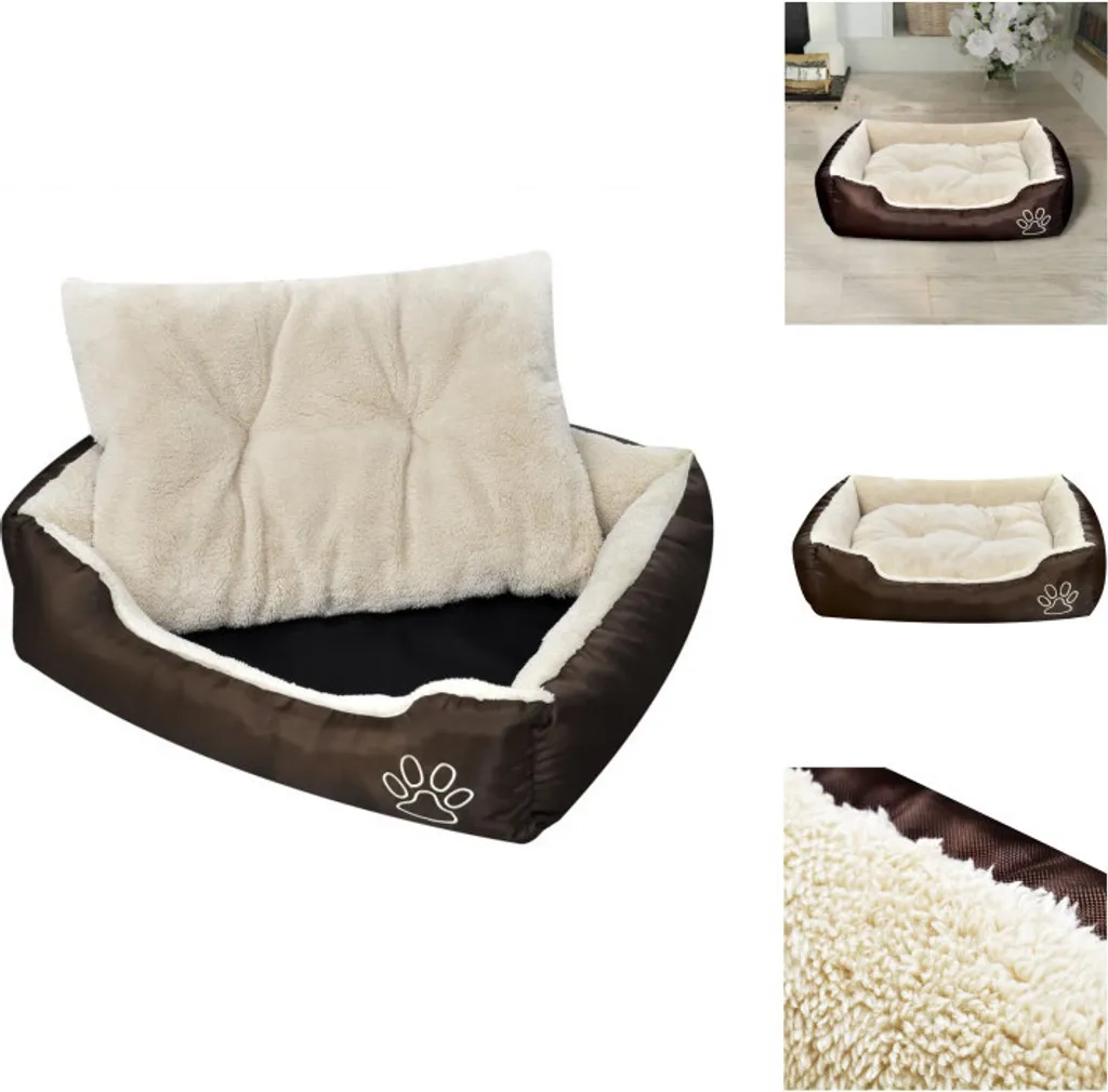 vidaXL Letto caldo per cani con cuscino imbottito XL - Letti per cani - 1
