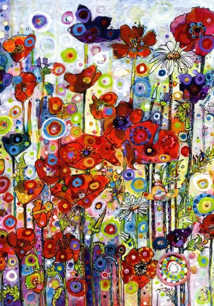 Grafika Puzzle 1000 Pezzi Sally Rich Motivo Floreale - Decorazione Casa