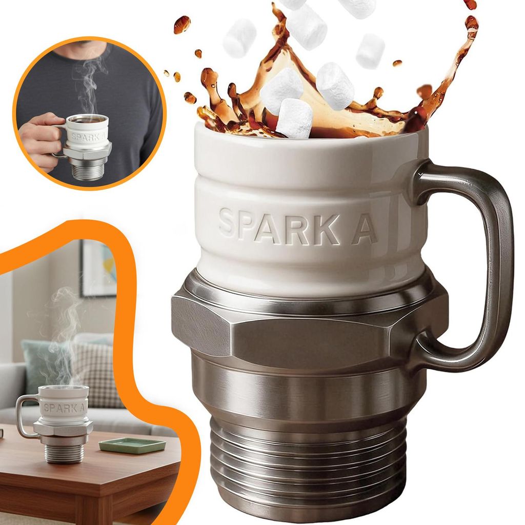 Zündkerzen Tassen, Kreative Zündkerzen Kaffeetasse Für Produktbild 