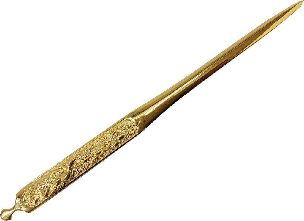 Kogai Drachen gold Beimesser für Samurai Katana