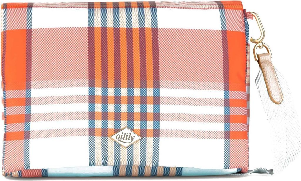 Oilily Umhängetasche Frankie Cross Body Penelope Check Blue Haze mehrfarbig