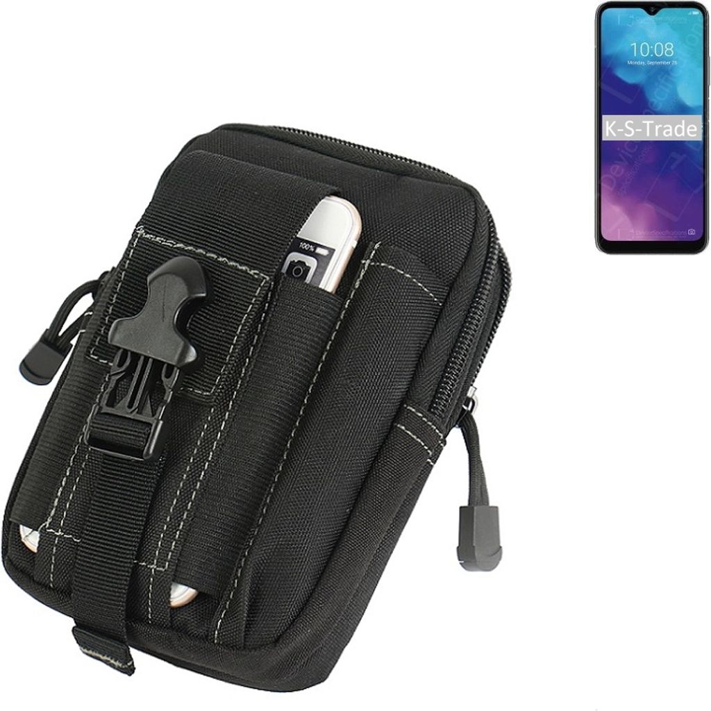 K-S-Trade Gürtel Tasche kompatibel mit ZTE Blade V30 Vita Gürteltasche Holster Schutz Hülle Handy Hülle Smartphone outdoor Handy-Hülle schwarz