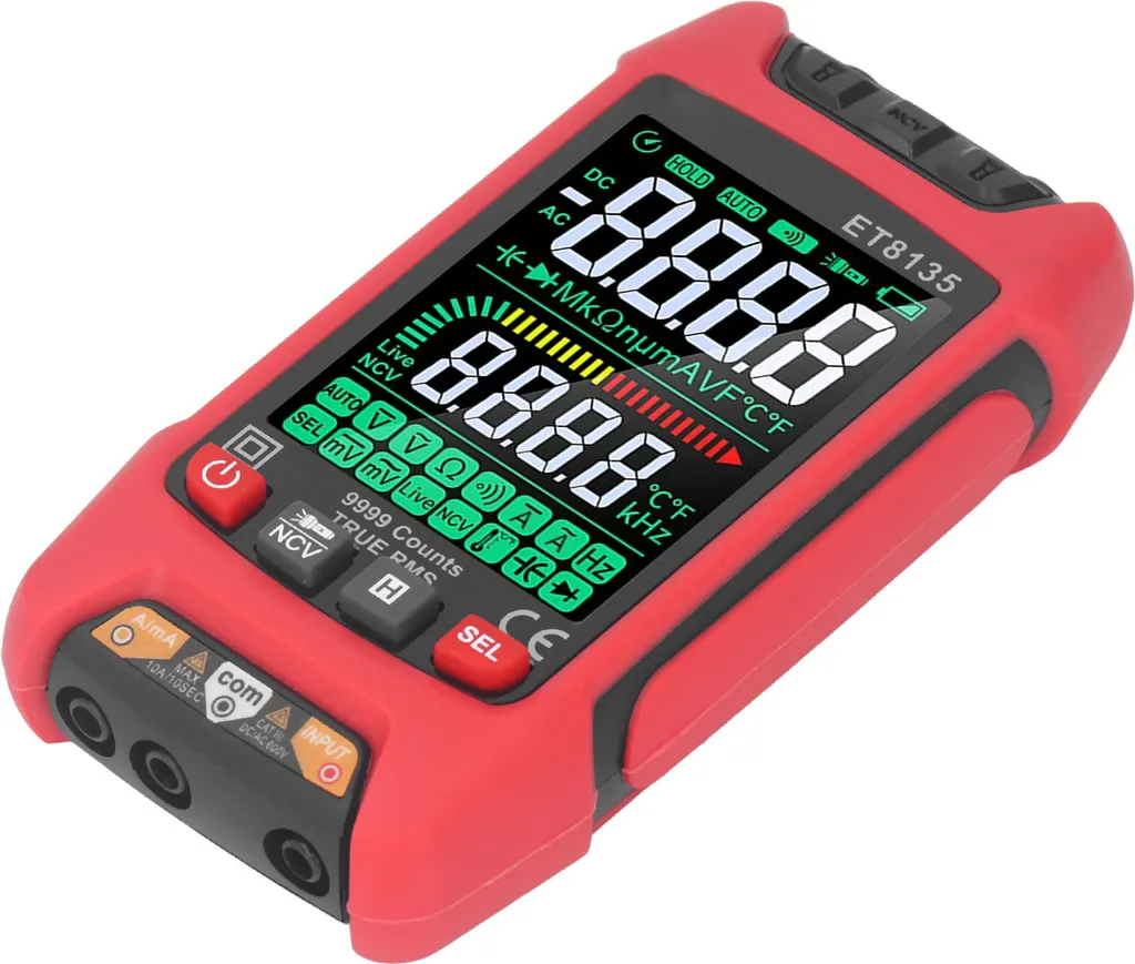 Multimètre digital de précision pour dépannage électrique maison ET8135 - 3