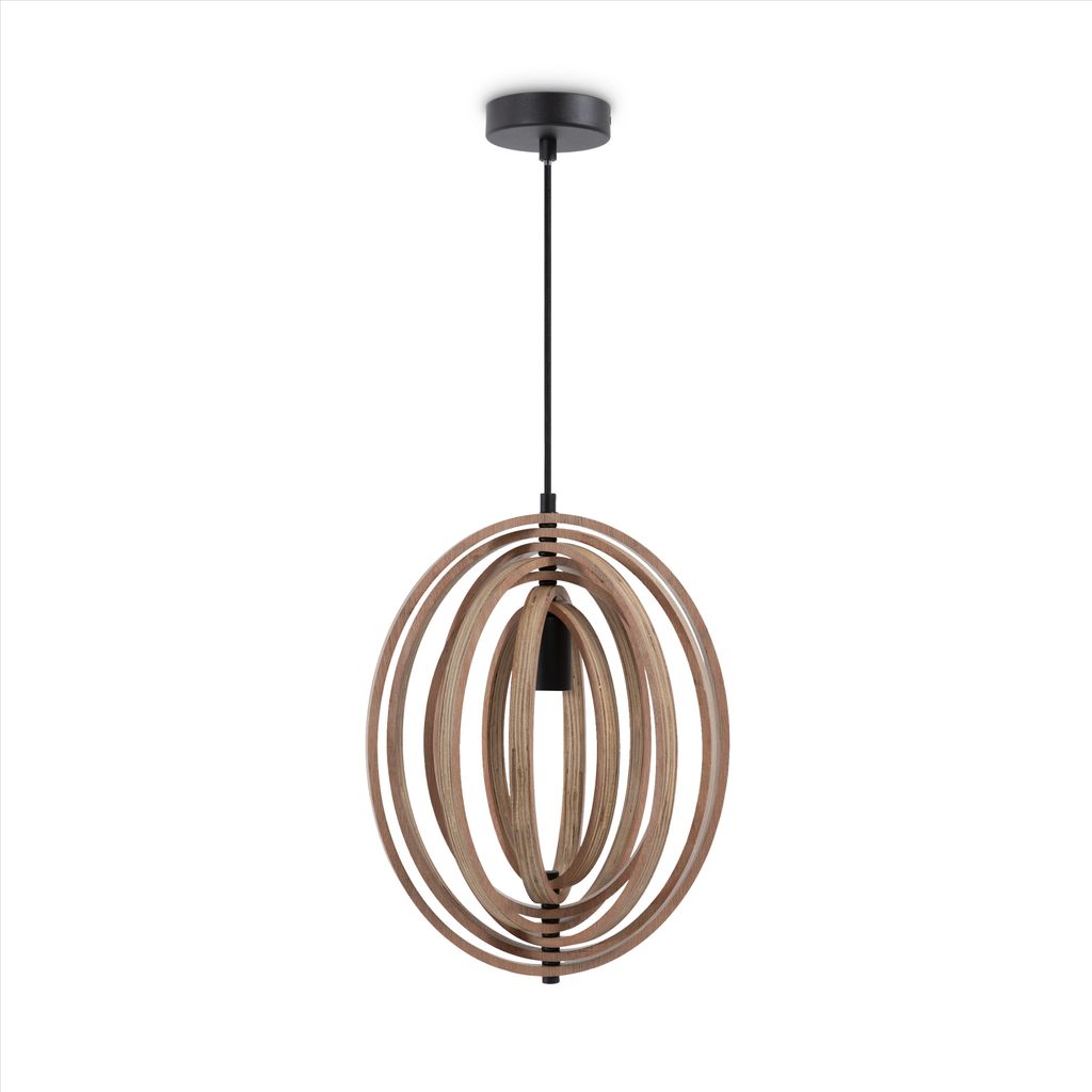 Pendellampe Deko Wohnzimmer Hängeleuchte Esszimmer Lampe Schlafzimmer Holz E27