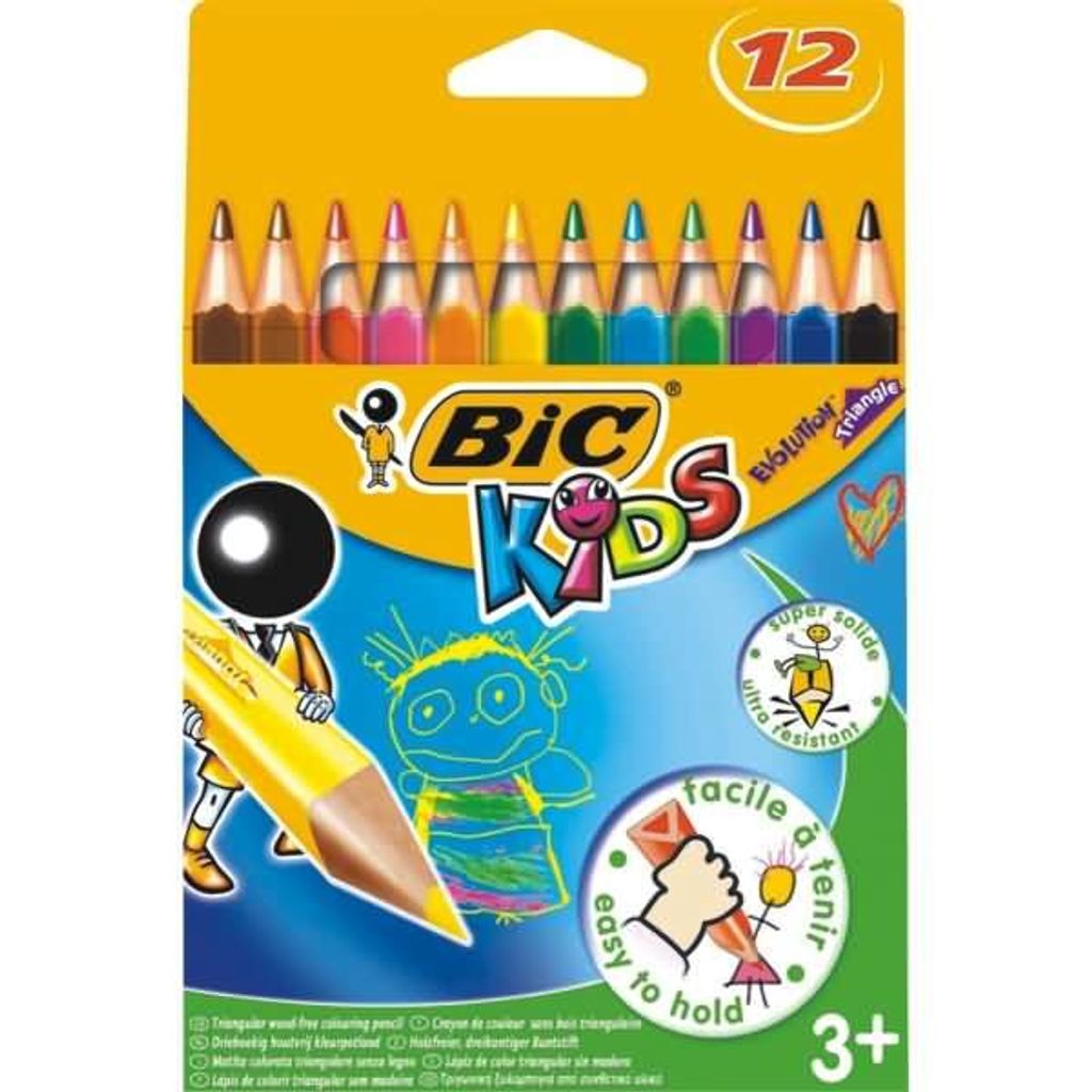 BIC Kids Dreikant-Schreiblernstift12-farbig8297359 Produktbild 