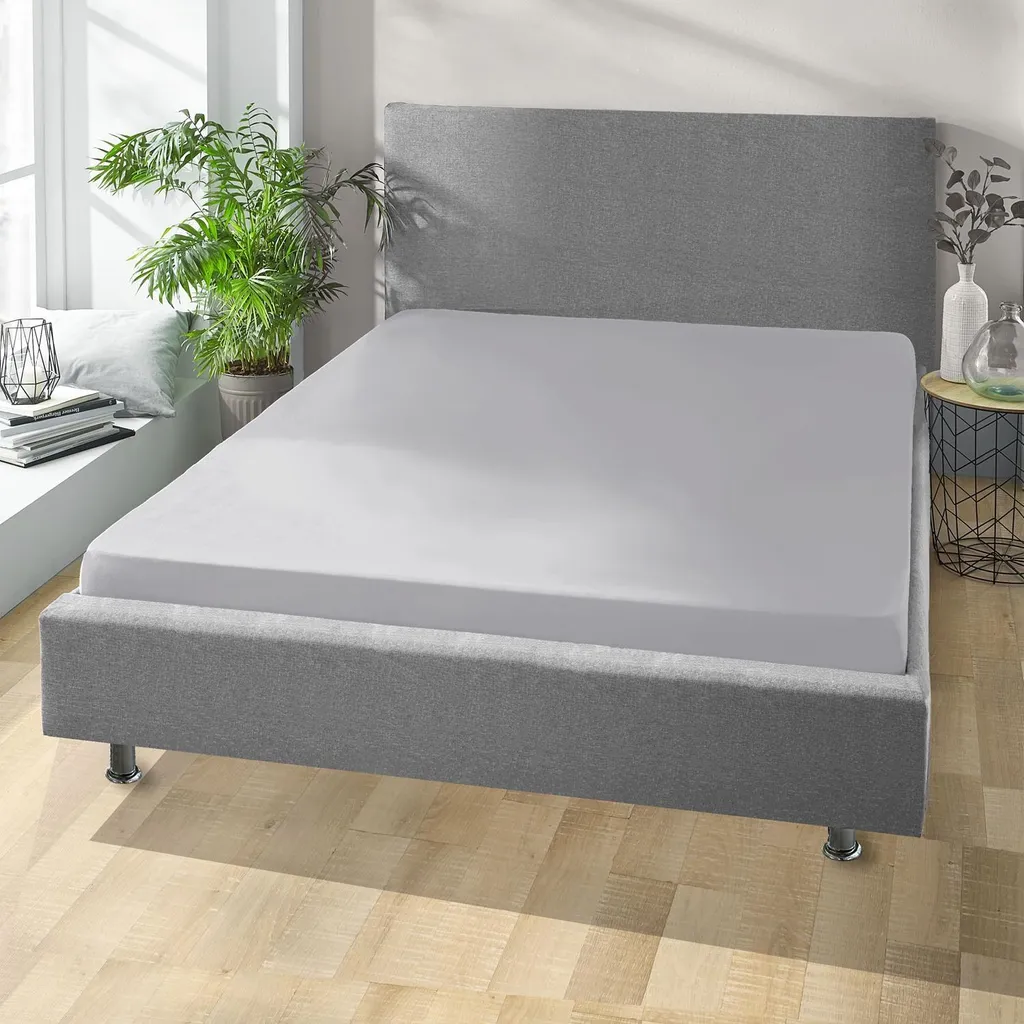 Set 4 Lenzuola Grigio Argento Microfibra Interlock | Morbidezza Top - 2