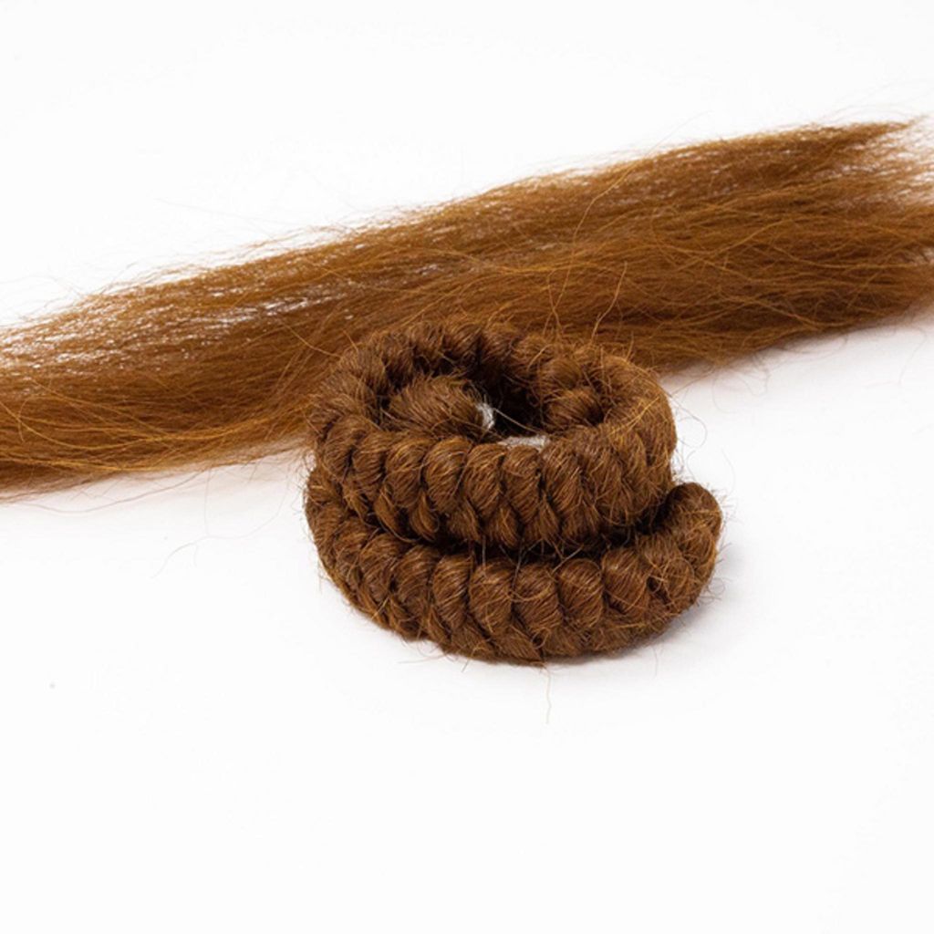 Mehron Wolcrepe Haar mittelbraun