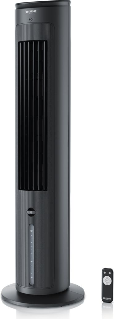 Brandson, mobiler Luftkühler, Ventilator, Turmventilator, 3 Geschwindigkeiten, 4L Wassertank, Luftbefeuchter, Verdunstungskühler, 3 Modi, Timer, ...