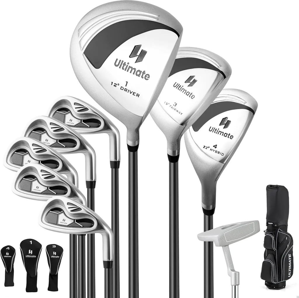 Set de golf pour femme haute tolérance avec driver et fers en graphite