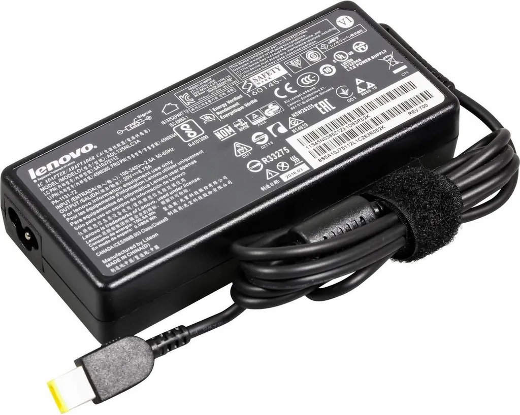 Chargeur Lenovo 135W 20V 6.75A adaptateur secteur pour PC portable IdeaPad