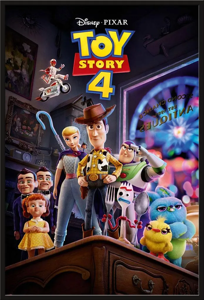 Grand Poster Toy Story 4 avec Cadre - Impression Haute Définition 61x91,5