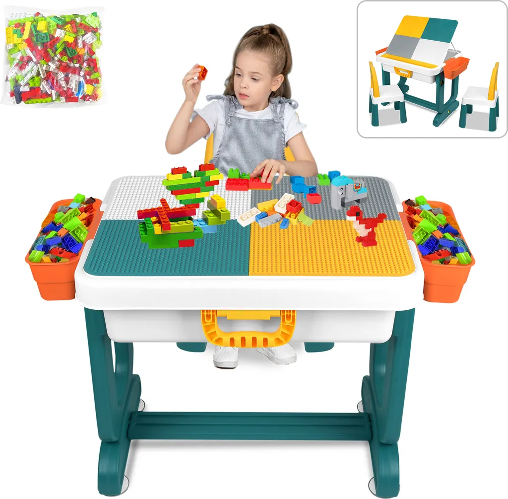 Mobili per Bambini Sessamen-LP - Tavolo e Sedie in Legno ad Alta Resistenza