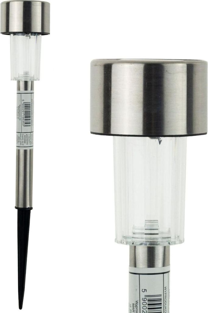 Sol0625 Lampa Solarna Lampka Ogrodowa Wbijana Led Inox Zdjęcie produktu 