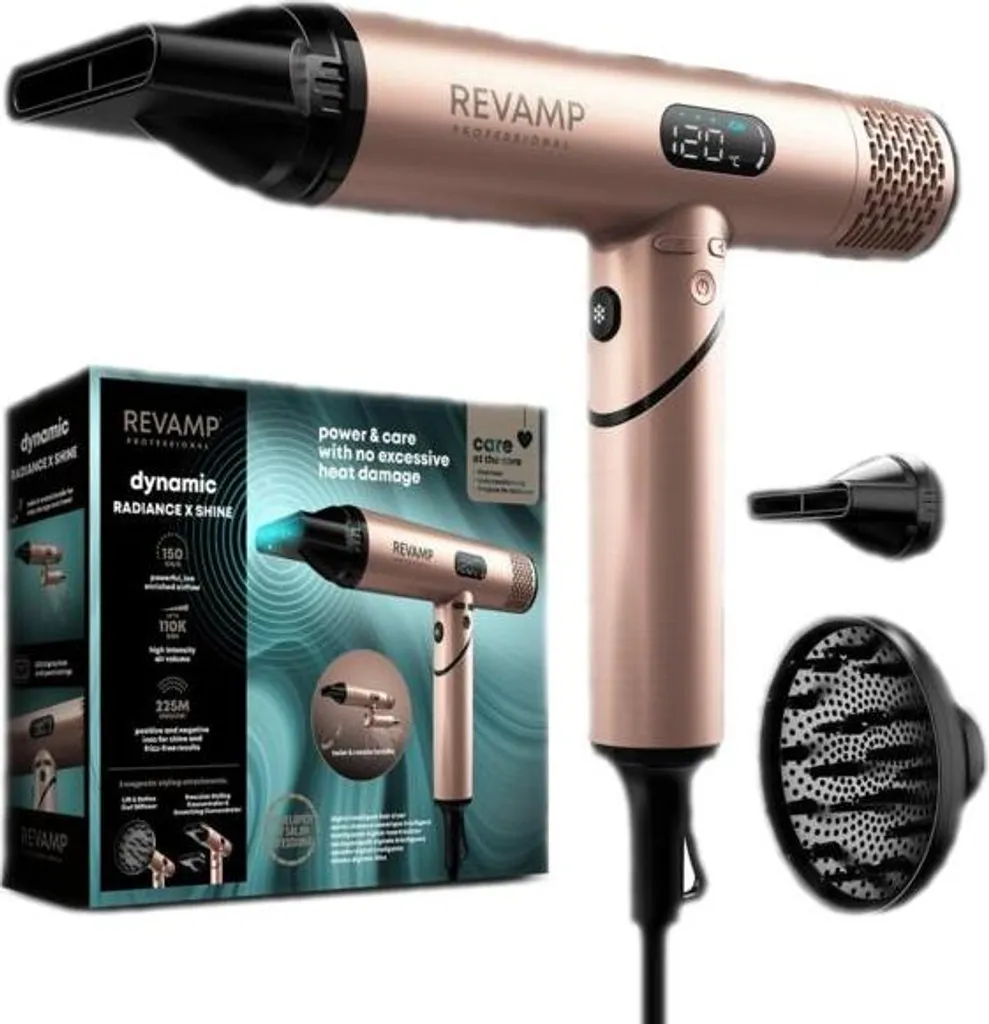Revamp Dynamic Radiance X Shine sèche-cheveux ionique pliable DR-2000