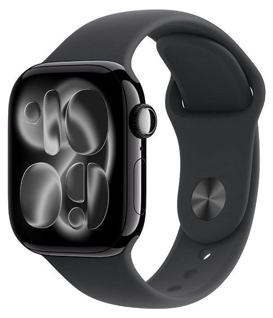 Apple Watch 11 42mm Smartwatch Jet Black/Schwarzes Armband Produktbild 