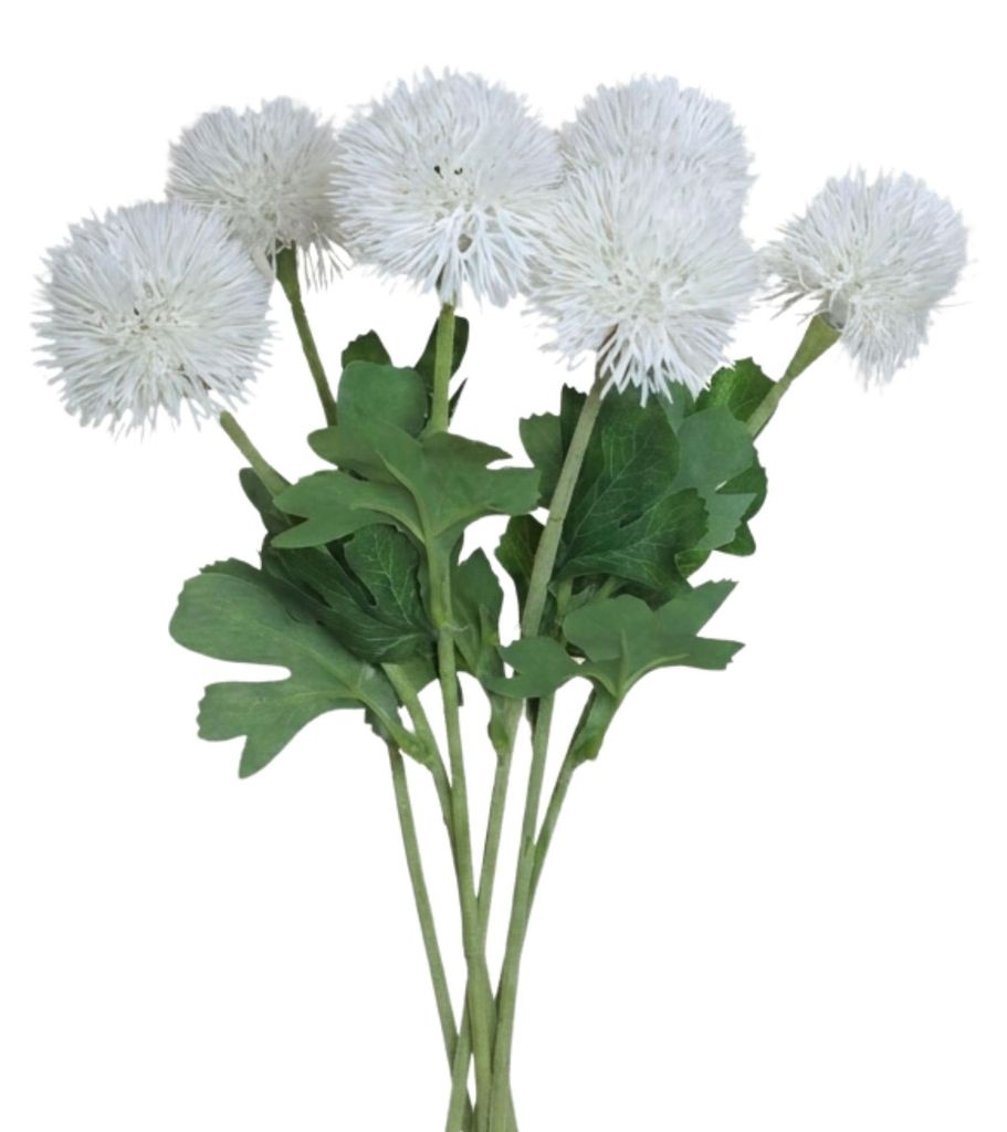 G.blümt Kunstblumen Allium, Künstlicher Zierstrauß Blumenbouquet für Vasen, Kunstblumenstrauß naturgetreu wie echt, Dekoblume Schnittblumen Zw...
