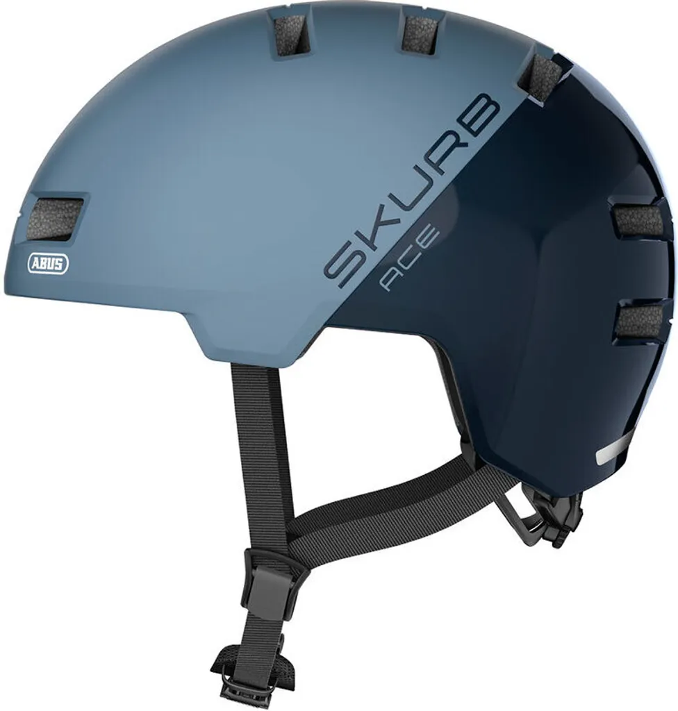 Casque vélo vélotaf Abus Skurb Ace Glacier Blue pour trajet urbain
