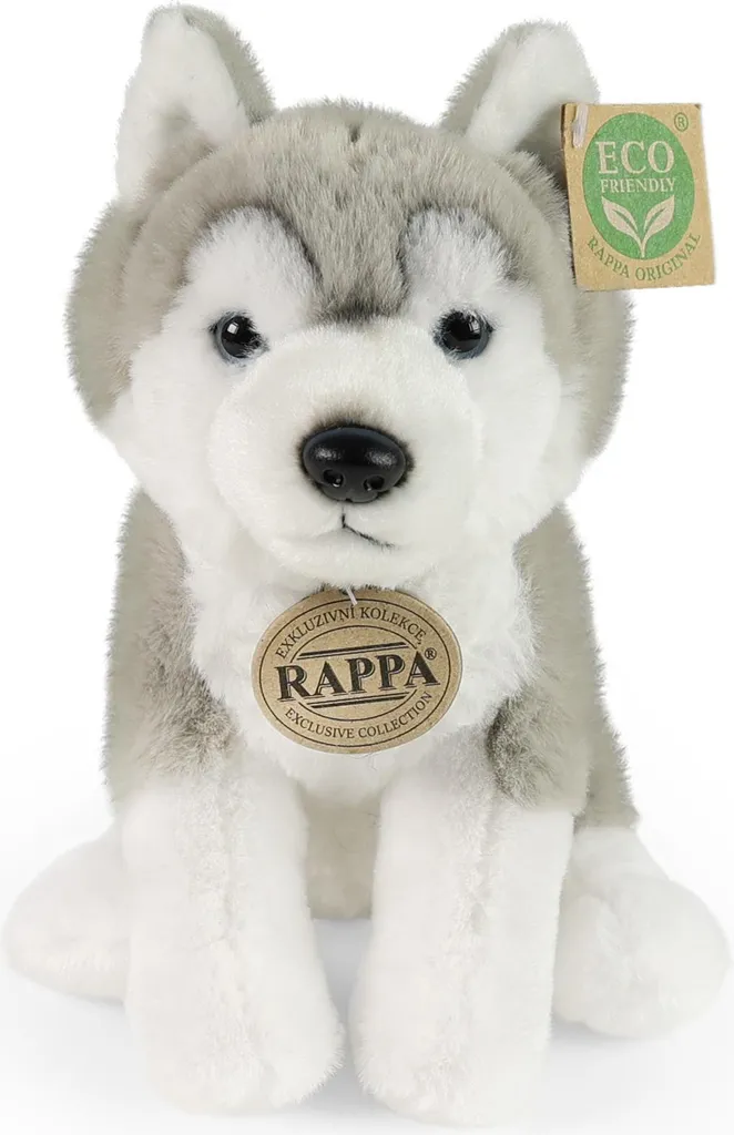 Peluche Chien Husky 23 cm Idéale pour Cadeau Enfant et Décoration