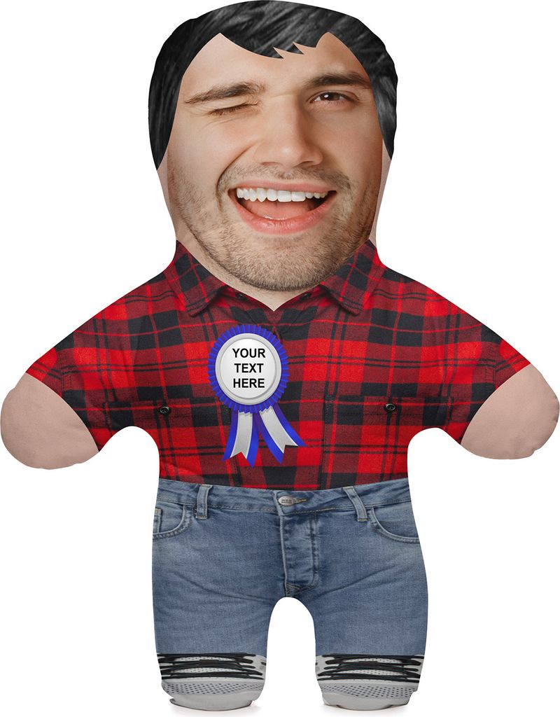 Vatertag Geschenk Kissen, 45 cm, mit eigenem Foto, Personalisiertes Fotogeschenk, Body-Kissen zum Geburtstag, Motiv Papa [091]