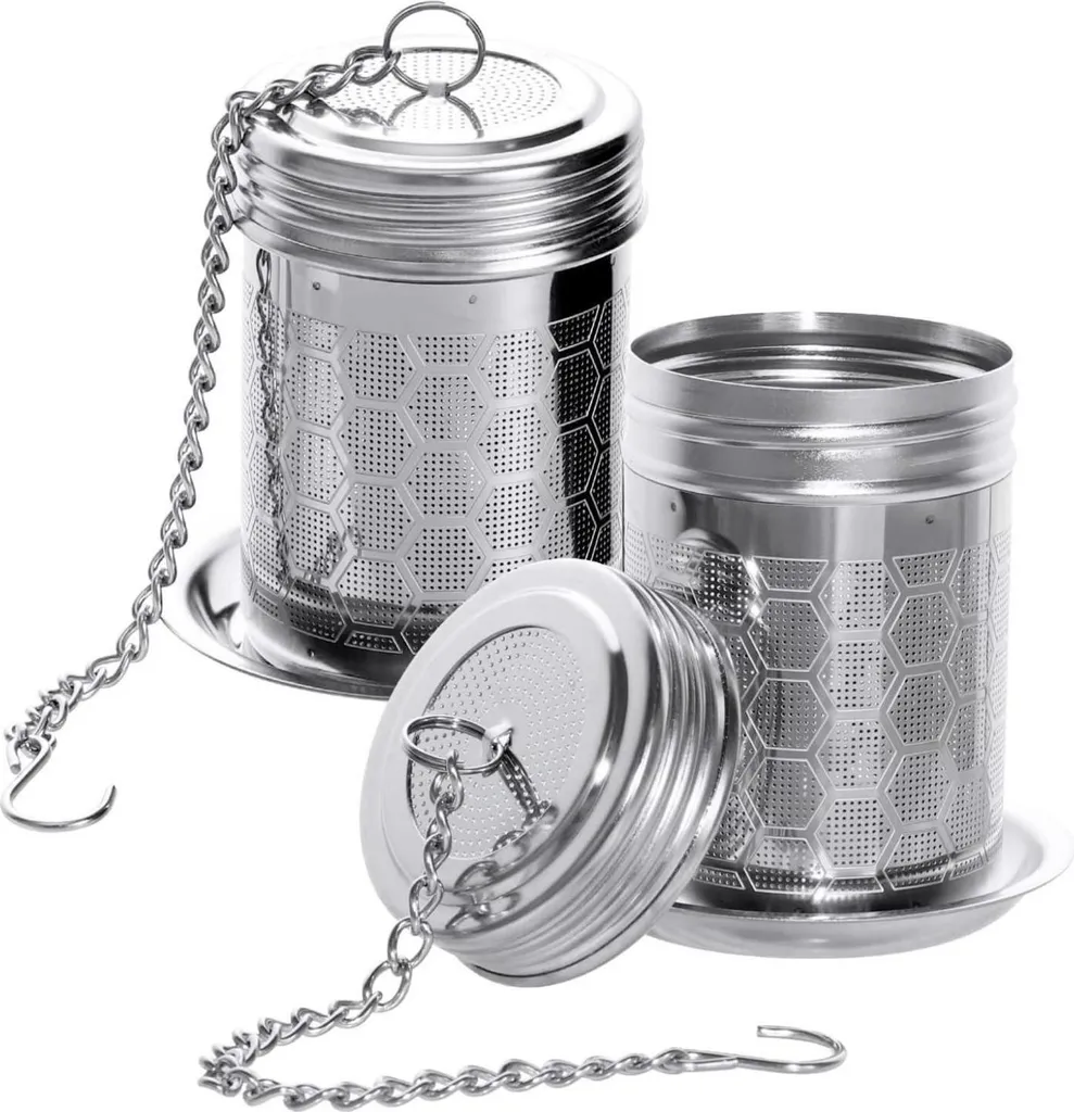 Set Regalo 2 Infusori Tè in Acciaio Inox Aquariumgardens con Basi