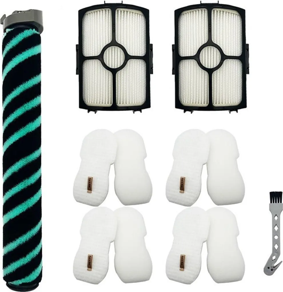 SUPER KIT 12 PEZZI per Shark HZ4000 HZ4002 - Filtri e Spazzola INF