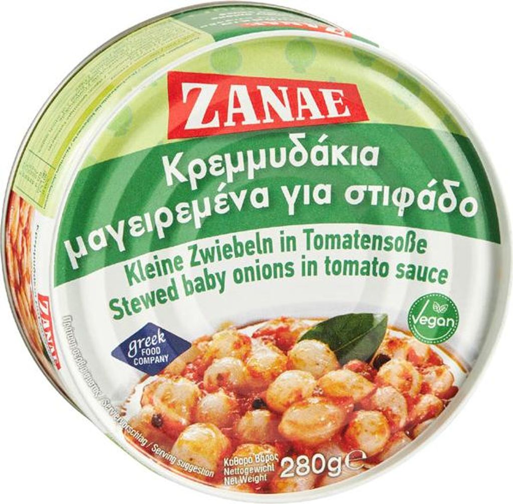 ZANAE | Kleine Zwiebeln in Tomatensauce | stewed baby Produktbild 
