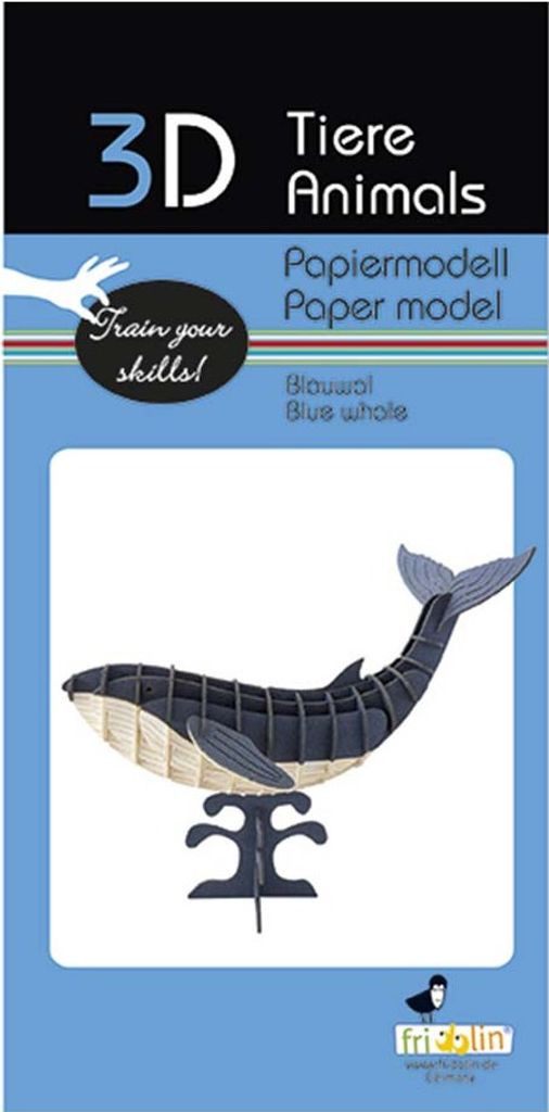 3D Tiere Papiermodell - Blauwal Produktbild 
