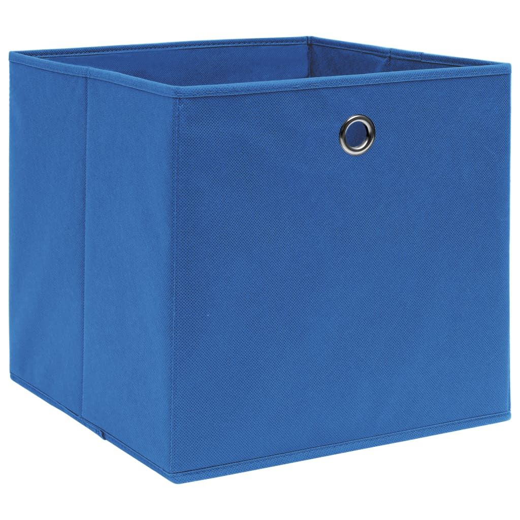 vidaXL Boîtes de rangement 4 pcs. Bleu 32x32x32 cm Tissu Image du produit 