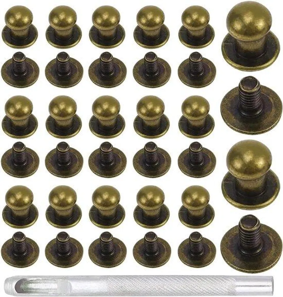 Accessoires de fixation en bronze pour rénover vos fauteuils en cuir