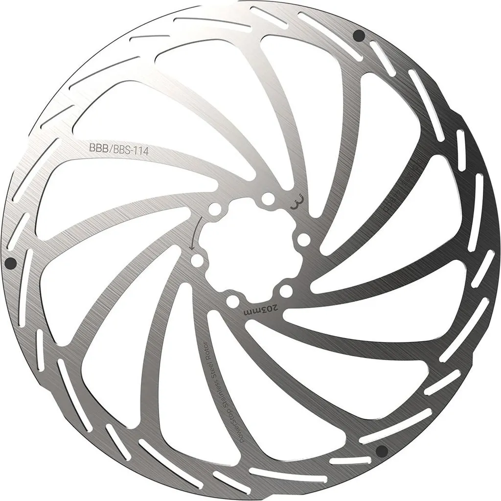 Disque de frein BBB BBS-114 Powerstop 203mm : stop aux bruits de freinage