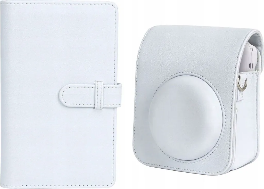Housse Fuji Instax Mini 12 Blanc et Album Photo 108 Poches