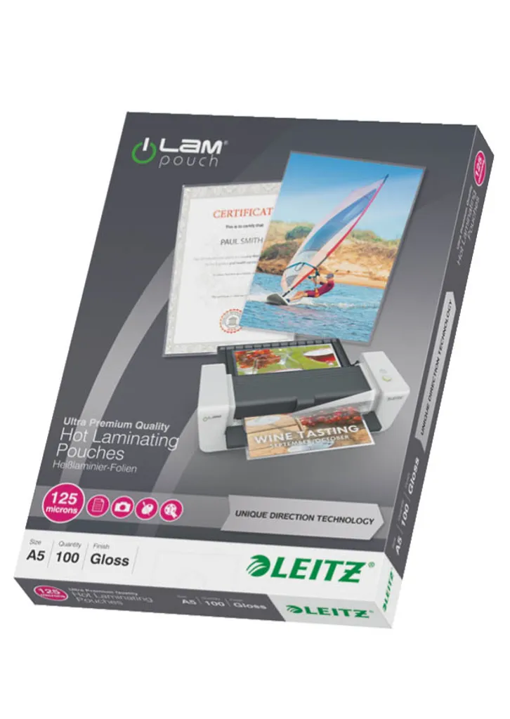 Offerta 100 Pouches Leitz iLAM A5 125 Micron | Plastificazione Professionale