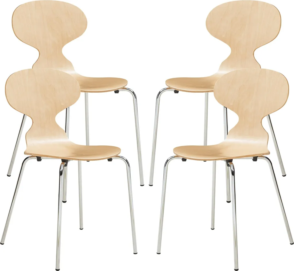 Chaises de Salle à Manger Stables et Faciles à Nettoyer - Set de 4