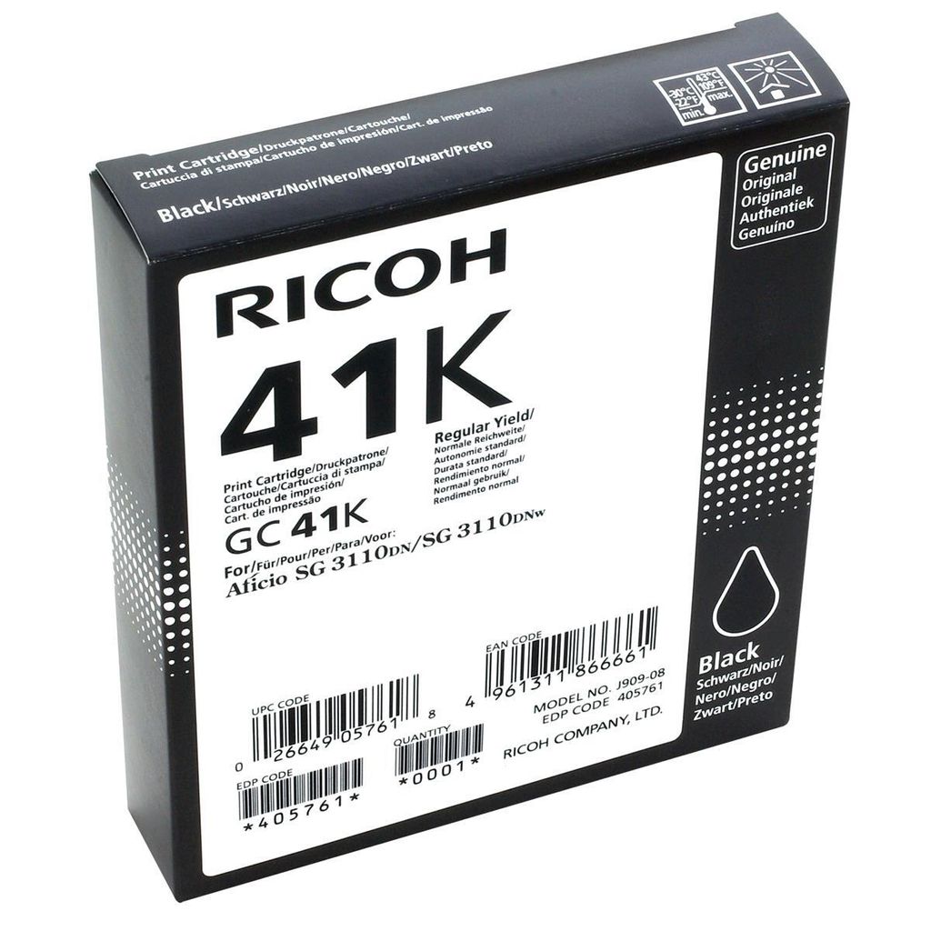 Ricoh Patrone GC41K       black      2400 Seiten      Produktbild 