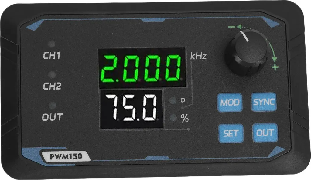 Générateur de signaux PWM 2 canaux 1Hz-150kHz avec phase réglable