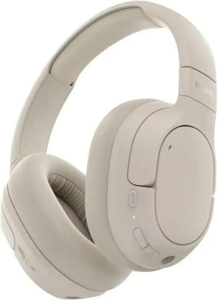 Casque Bluetooth Belkin AUD008HQSA pour télétravail et sport coloris Sable