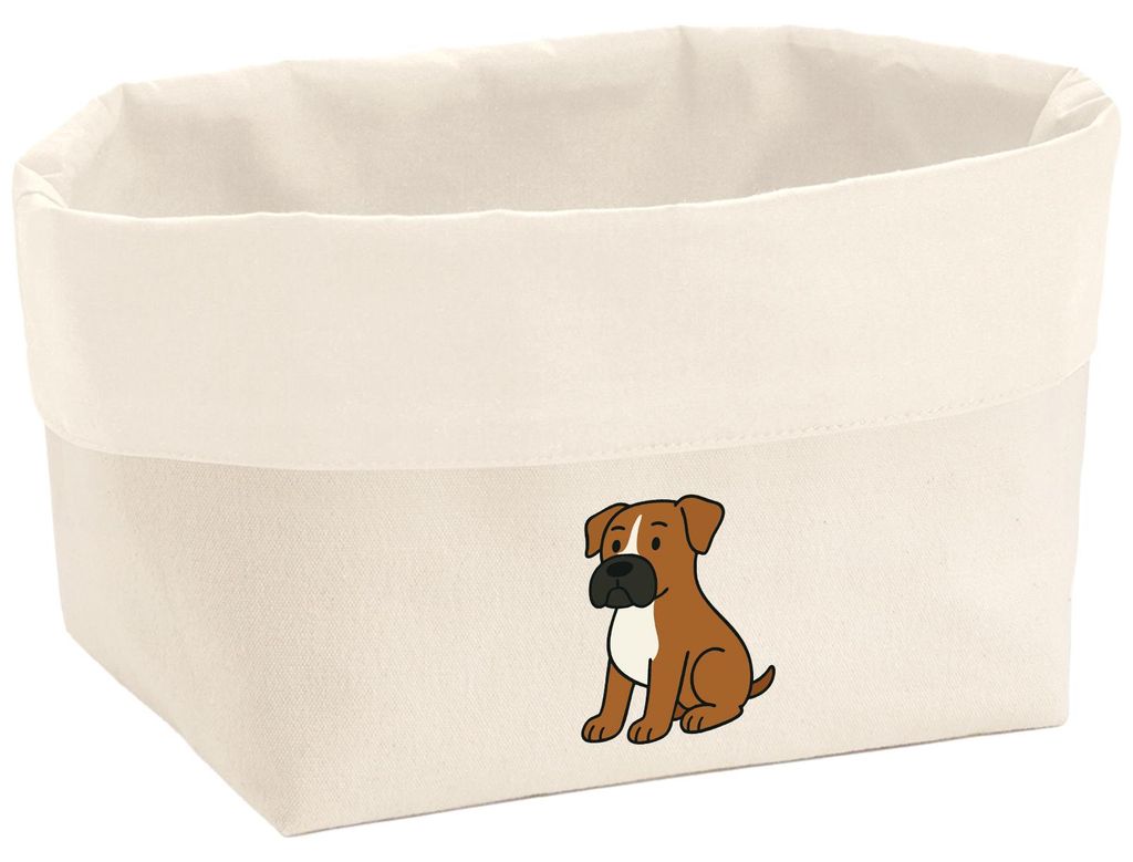 Huuraa Organizer Boxer Boxi Comic 3 Liter Medium Canvas Baumwolle Utensilo Geschenkidee