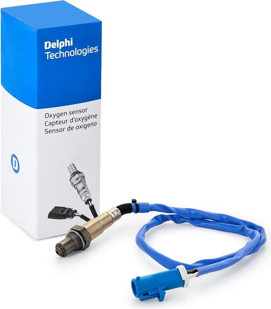 DELPHI Lambdasonde für FORD Fiesta Mk6 Schrägheck (JA8, JR8) nach-Kat Planarsonde Beheizt 776mm ES21152-12B1