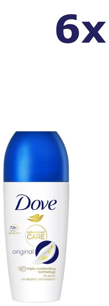 6x Dove 50ml Roll On Original Produktbild 