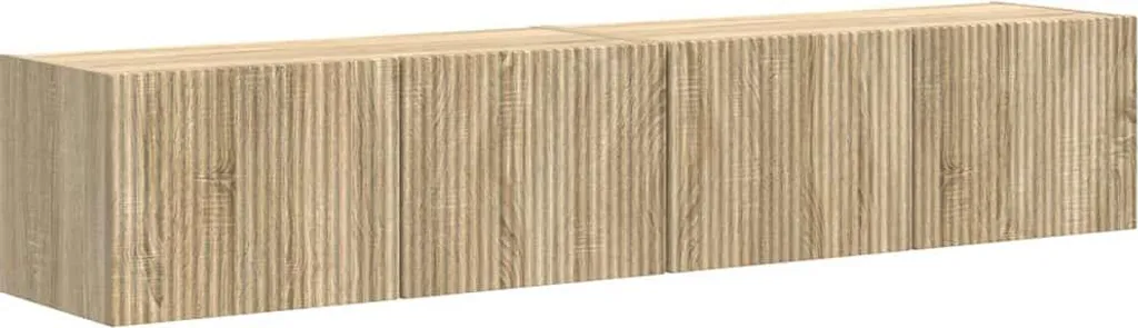 SYFAX™ Mobile TV da Parete Sonoma 60cm - Set 2 Pezzi per Soggiorno Moderno