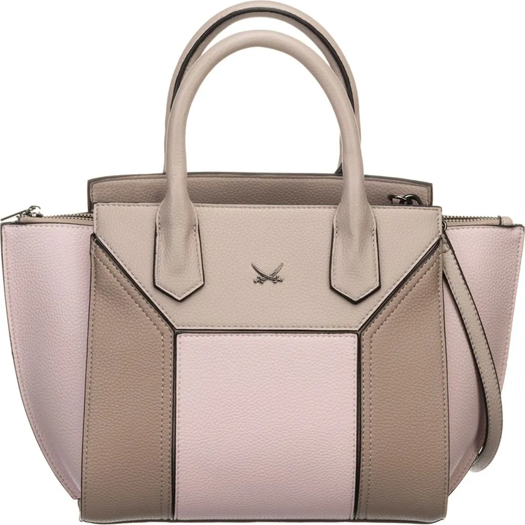 Sansibar Sac Bandoulière Rose Multicolor - Grand Cabas Shopper Chic