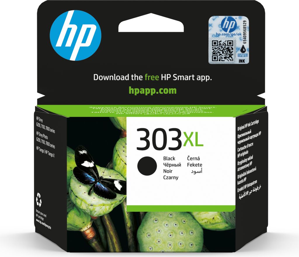HP T6N04AE Tintenpatrone schwarz No. 303 XL Produktbild 