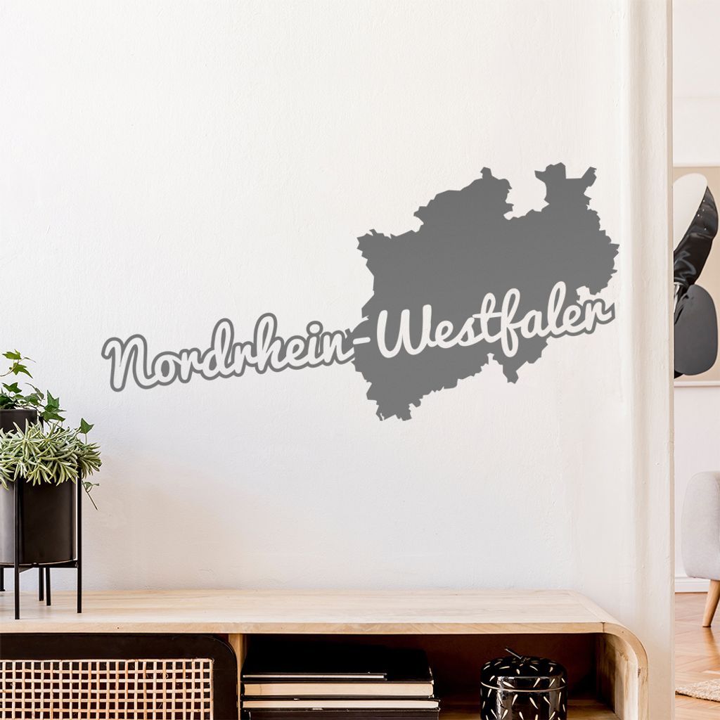 Nordrhein-Westfale Herkunft Wandtattoo Wandaufkleber Wall Sticker - Dekoration, Küche, Wohnzimmer, Schlafzimmer, Badezimmer