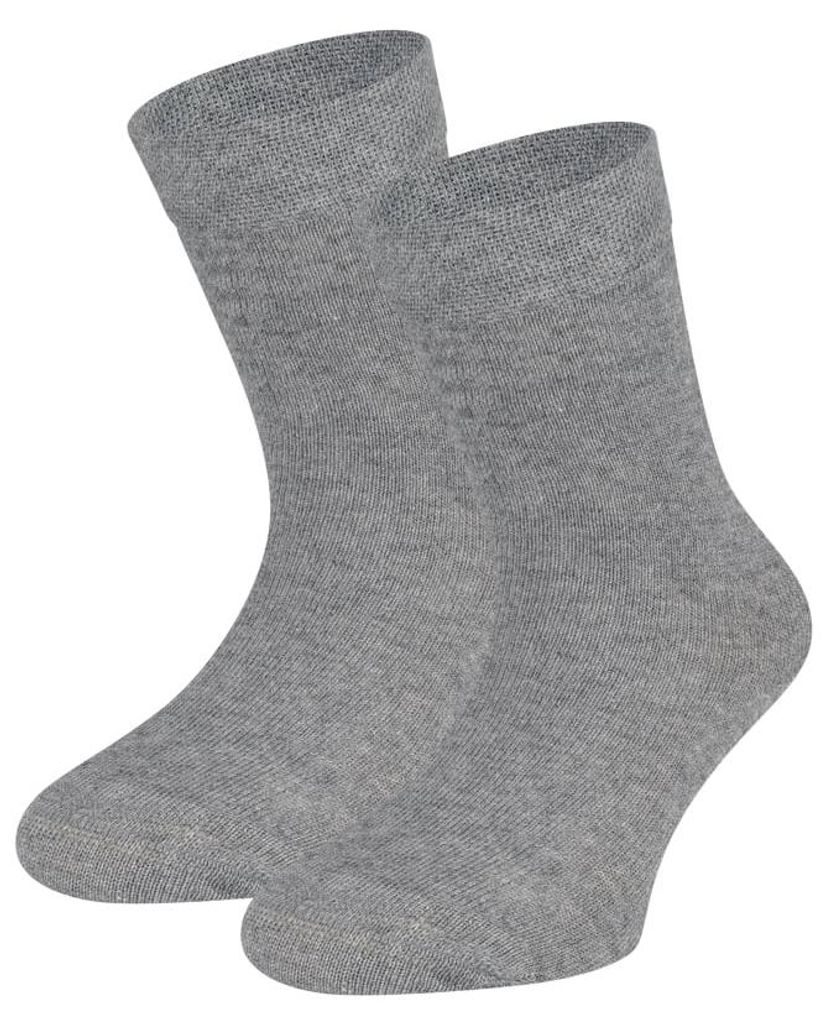 Baumwollkindersocken – Grau melange – 23-26