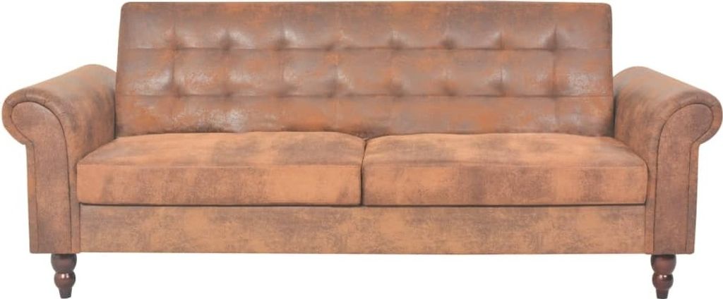 vidaXL 2-Sitzer Schlafsofa mit Armlehnen Künstliches Produktbild 
