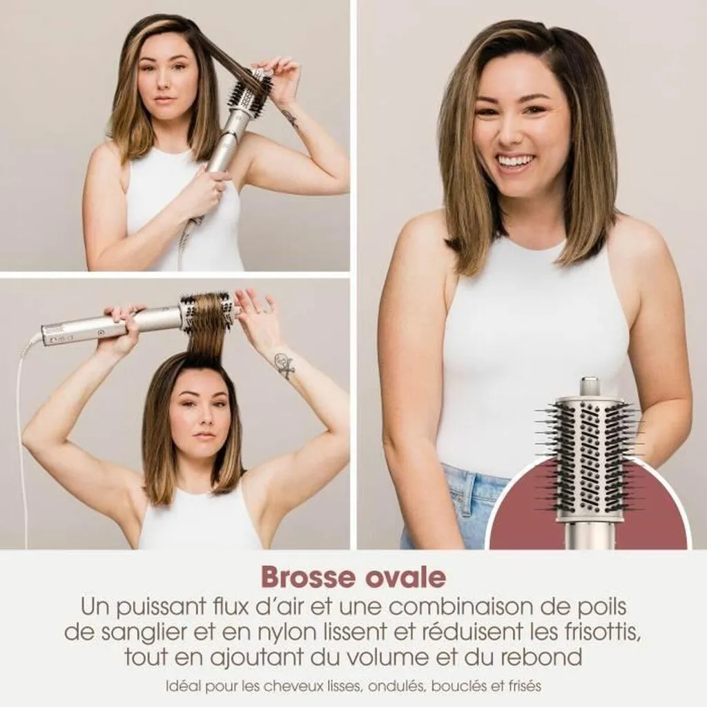 Brosse Soufflante et Sèche-Cheveux Shark FlexStyle HD426SLEU Set 3 Pièces - 4
