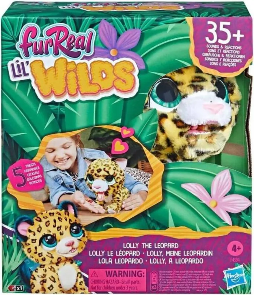Peluche Interactive Léopard FurReal Lolly : Jouet Robotisé pour Enfant