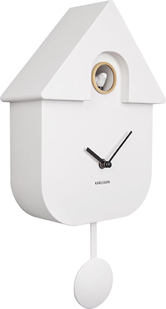 Karlsson - Kuckucksuhr Modern Cuckoo ABS - Weiß - Produktbild 