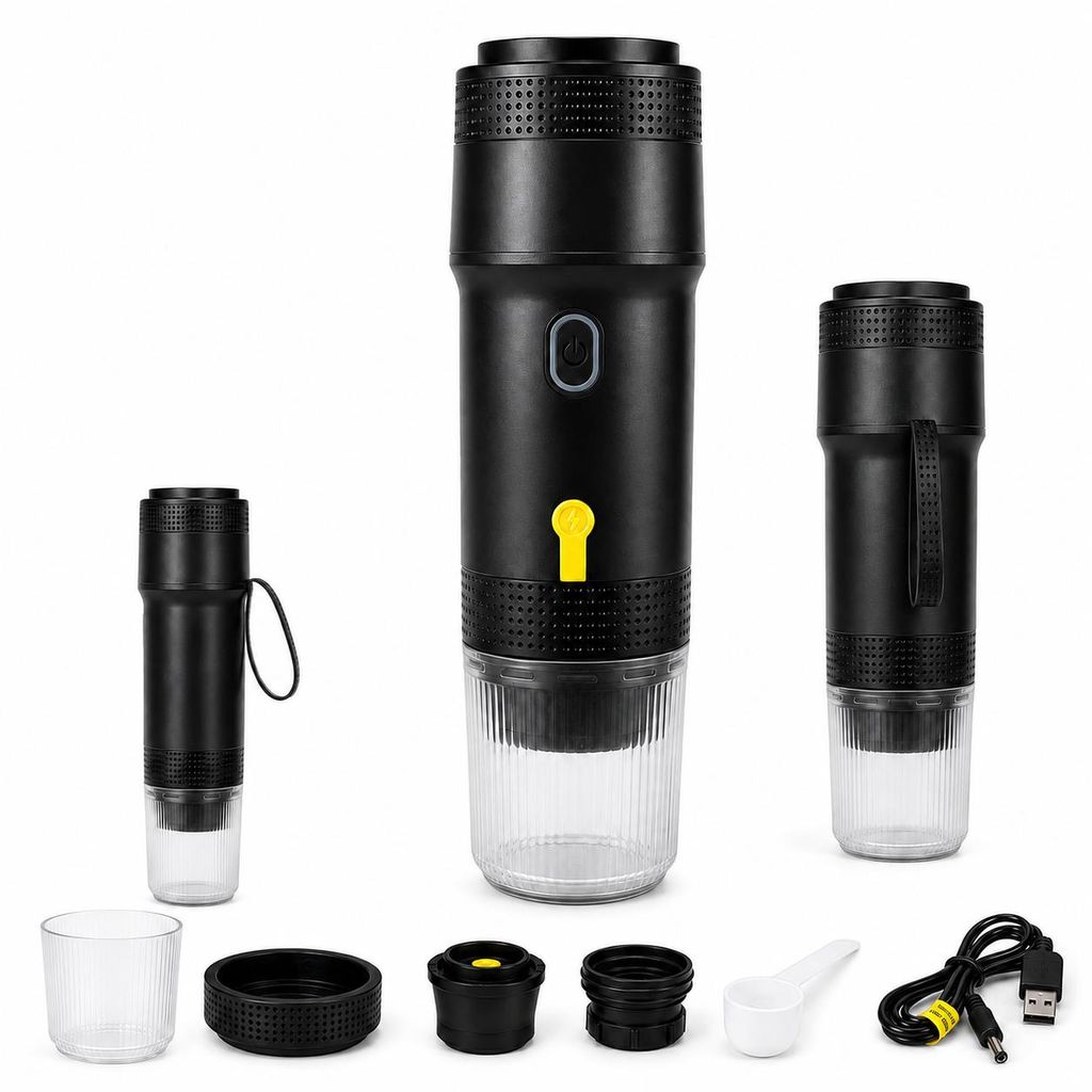 ASATO Tragbare Kaffeemaschine 60 ml für Kapseln und Produktbild  KI-generiertes Bild