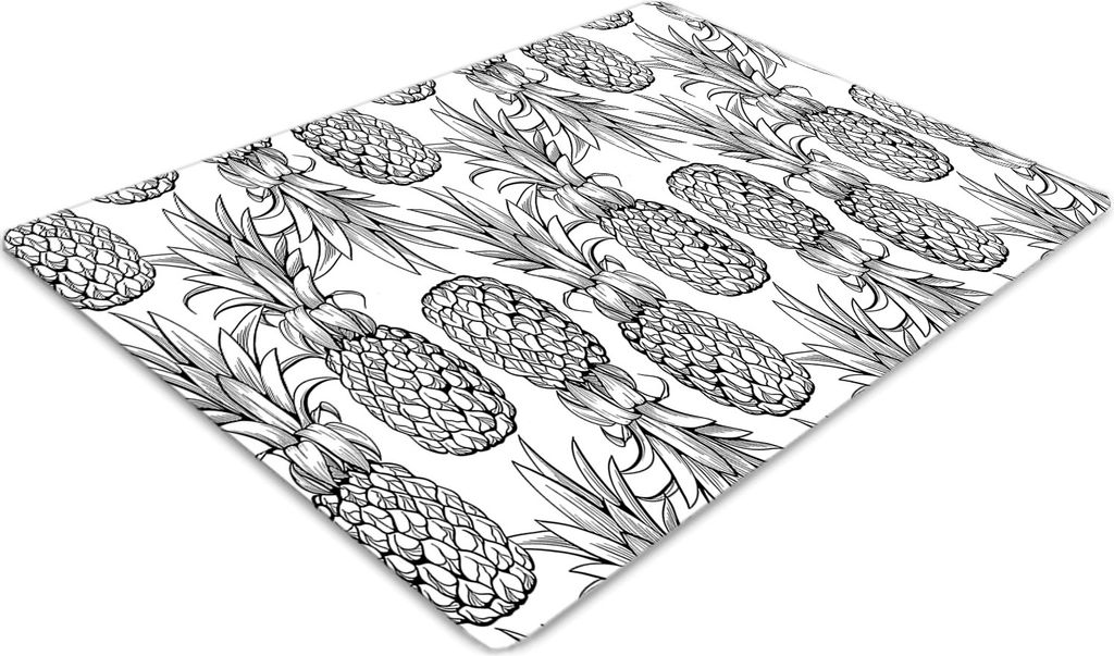 Stuhlunterlage Bürostuhlunterlage 120 cm x 90 cm Bodenmatte Bürostuhlunterlage - Ananas